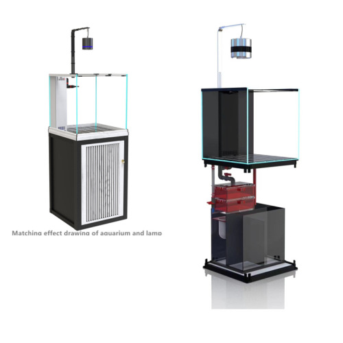 Fish tank chandelier, aquatic plant ultra-white seawater lighting, cylindrical COB aluminum alloy full spectrum chandelier, British, European and American regulations