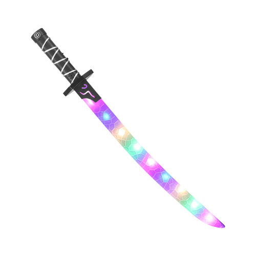 Wholesale luminous samurai sword children's toy knife model large night market stall laser sword stall supply