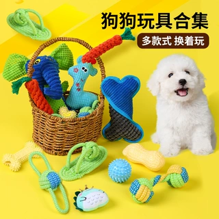 狗狗玩具绳子耐咬磨牙绳结球小狗咬绳中小型犬自嗨解闷棉绳玩具