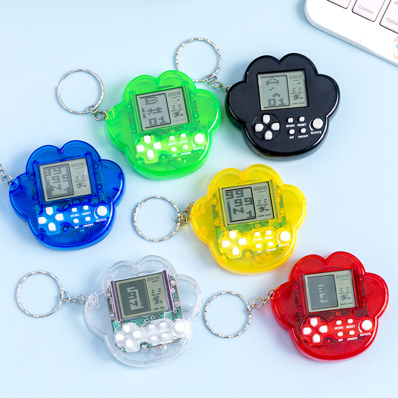 Cross-Border Mini Handheld Portable Game Console Tetris Electronic Game Handheld New and Unique Pendant Toy