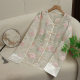 Organza Embroidered New Chinese Long-sleeved Coat Women's Retro Buckle Light Guofeng Top Spring and Summer Light Sunscreen Cardigan