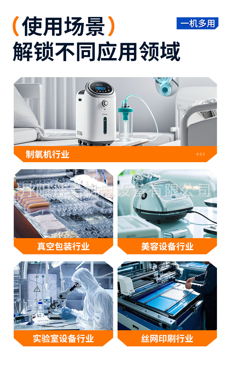 Dan Hao Electromechanical Ol90 Oil-Free Small Air Compressor Silent Piston Air Pump 80W Portable Dry-Type Compressor