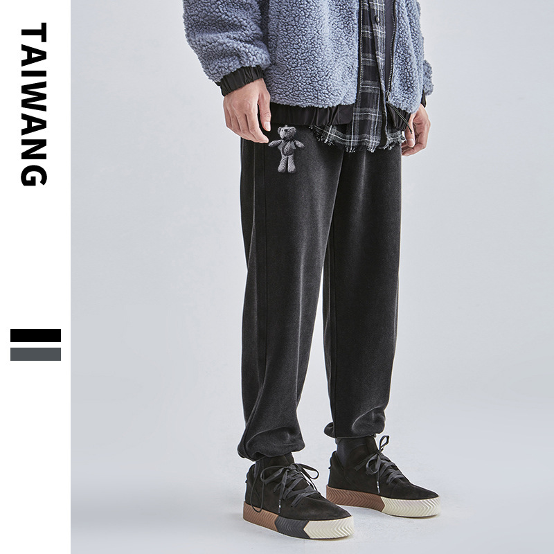 Abbigliamento maschile Abbigliamento maschile Pantaloni casual alla moda da uomo di marca Pantaloni autunnali nuovi da uomo Pantaloni larghi casual in maglia da uomo_voghion.com