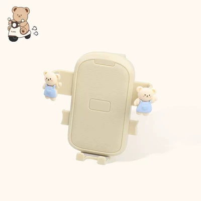 Cartoon mobile phone holder for Car phone holder - apron-bear-z1-handlebar-model