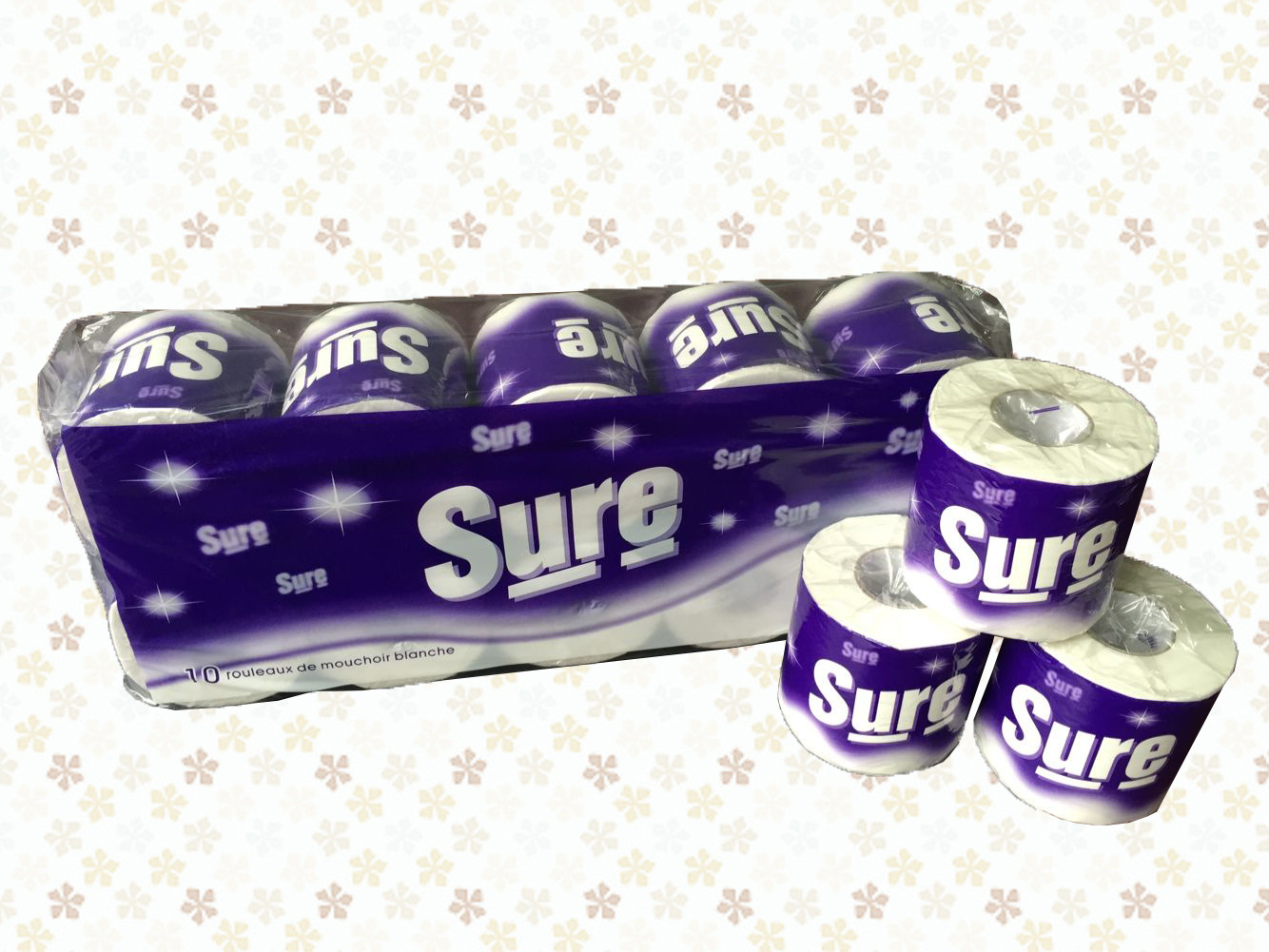 Seguro de exportación sanitario rollo de papel tejido servilleta de tejido