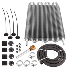 汽车改装配件空调管带式冷凝器 排管式油冷器散热器4排6排8排10排