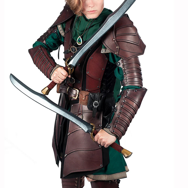 European Medieval Elf Warrior Knight Retro Shoulder Armor Cosplay Stage Props Cross-Border Amazon