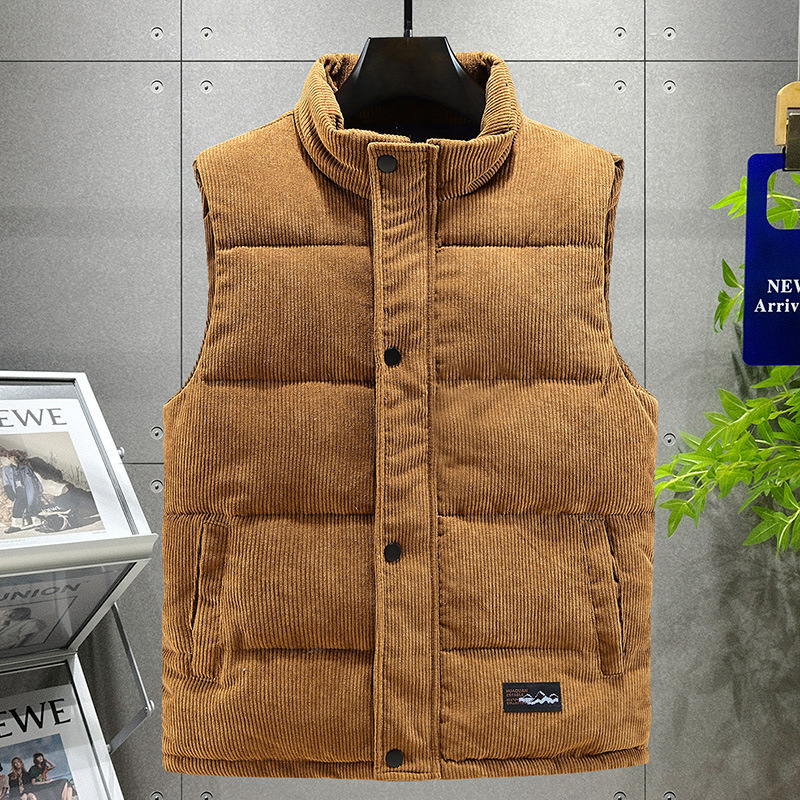 European Hot-selling Cotton Vest Men's Autumn and Winter Loose Vest plus size Waistle Short Thickened Cotton Top Vest for Printing European Hot-selling Cotton Vest Men's Autumn and Winter Loose Vest plus size Waistle Short Thickened Cotton Top Vest for Printing