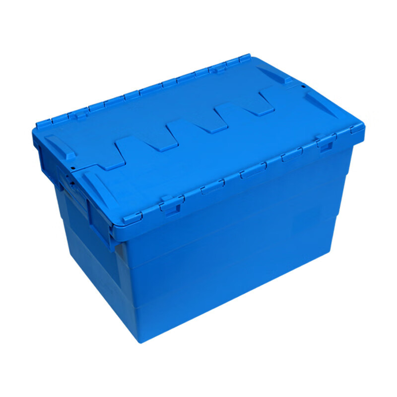 力王powerking 斜插式周转箱 蓝色 600*400*365mm PK64365 1个