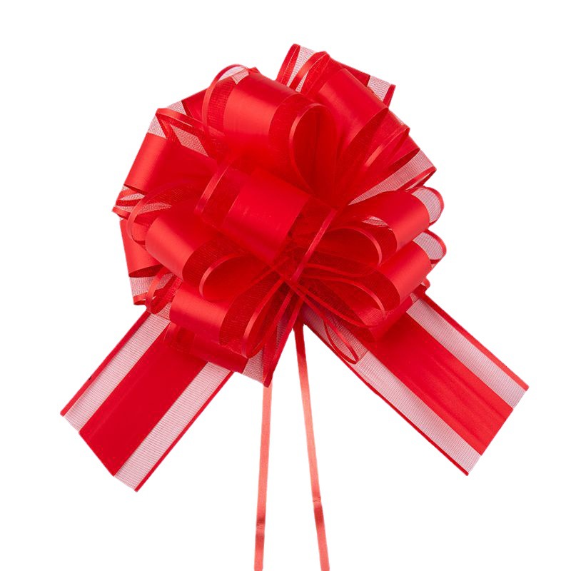 Comercio exterior transfronterizo 50 gran hilo de nieve elegante color natural bola flor Navidad regalo flor embalaje color sólido guirnalda cinta