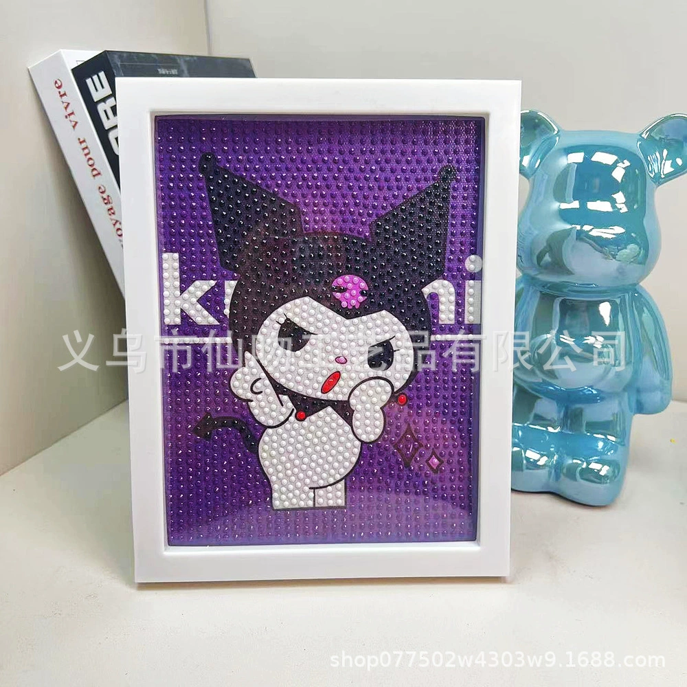 Набор для алмазной живописи Sanrio Kuromi, 17×22 см пластиковая рамка, набор для творчества DIY для детей