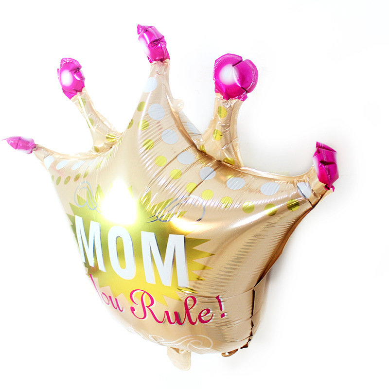 Mother's Day Donuts Crown Aluminum Film Party Balloon display picture 1