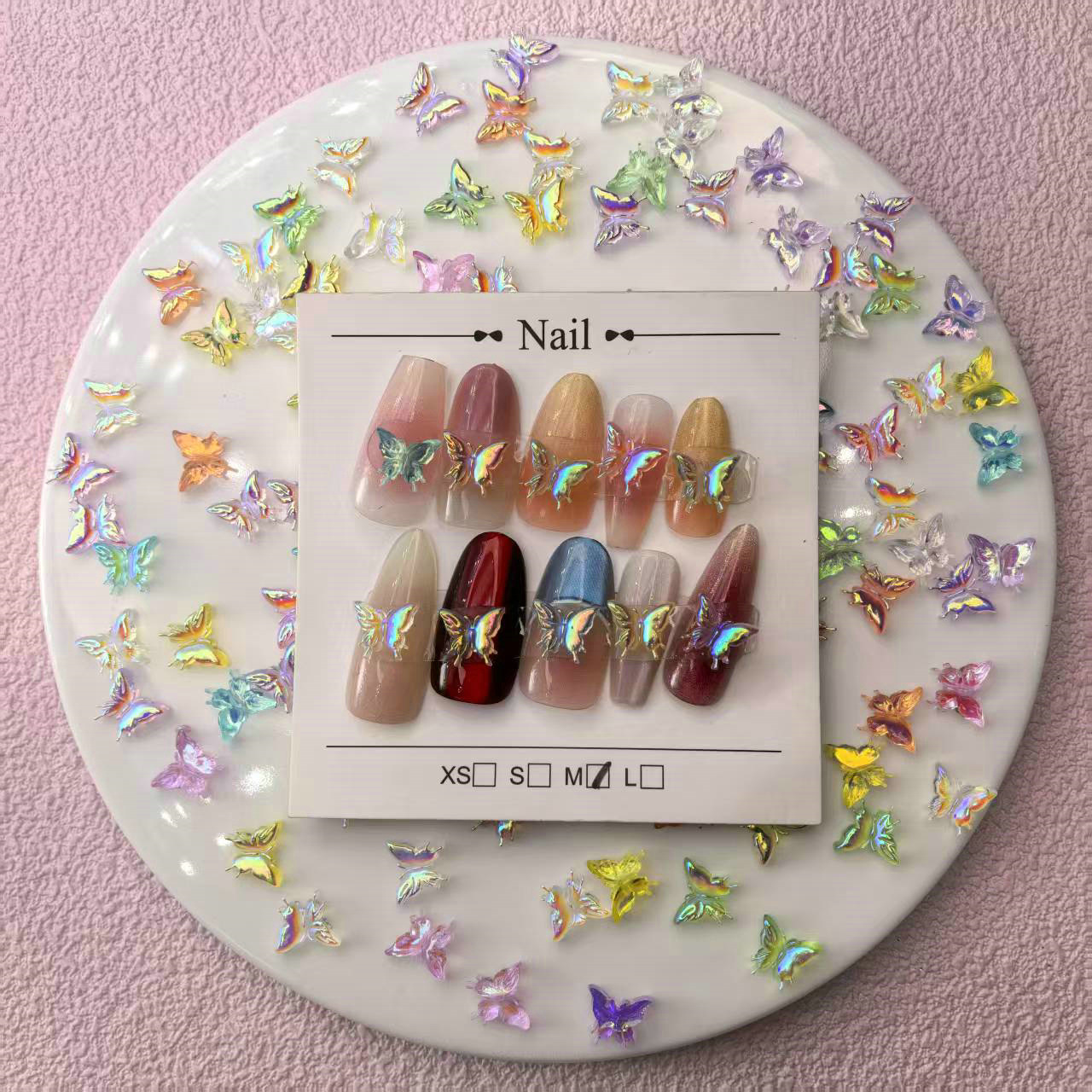 彩色蝴蝶美甲饰品批发10.jpg