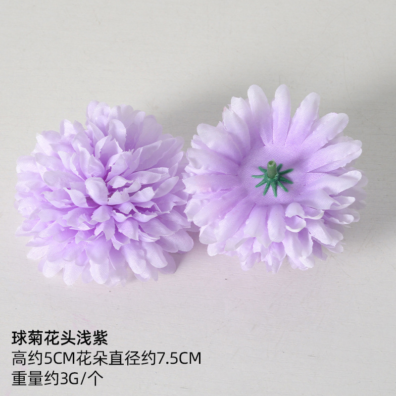 Simulación de flores falsas flores púrpura estilo Monet material DIY para la boda flor de broche flor flor flor flor de decoración diseño de guirnaldas
