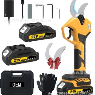 Manufacturers supply large pruning shears lithium battery radio electric large scissors strong orchard flower pruning