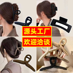 韓国アクリルヘアクリップ女性のための大きなエレガントな気質ヘアクリップ後頭部サメクリップヘアクリップヘアクリップ帽子