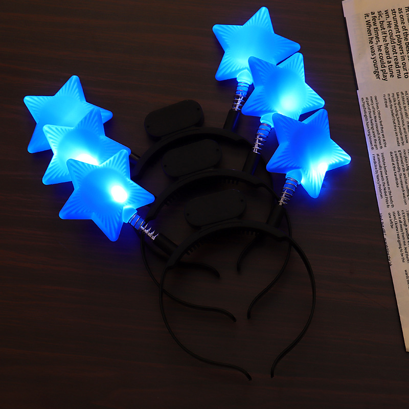 Diadema de cinco estrellas azul
