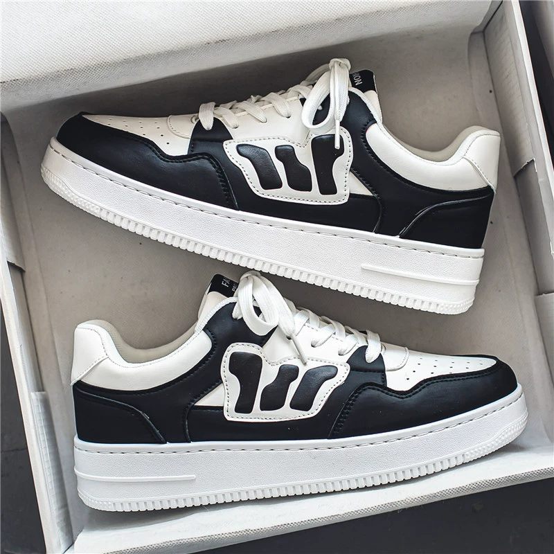 Мужская обувь, Весенняя новая дышащая обувь, мужские модные Универсальные белые туфли на толстой подошве, Спортивные Повседневные кроссовки, модная обувь