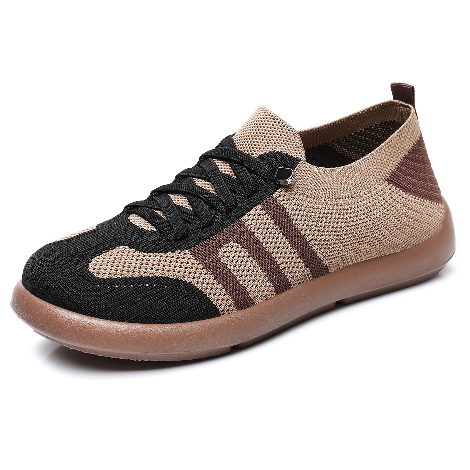 Zapatos de mujer con suela blanda que no cansan los pies, zapatos planos transpirables de otoño, zapatos de moda para mamá, zapatos de tela informales y suaves para mujer