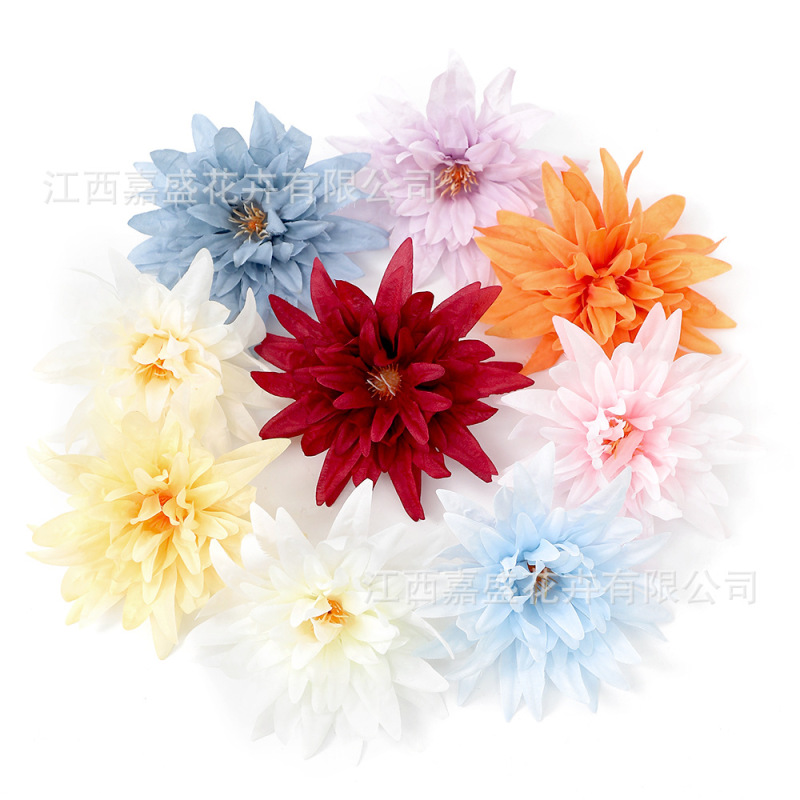 14cm Artificial Crab Claw Chrysanthemum Headpiece, Ancient Style Hanfu Headdress DIY Material, Fake Flowers, Silk Flowers, Home Wedding Decoration