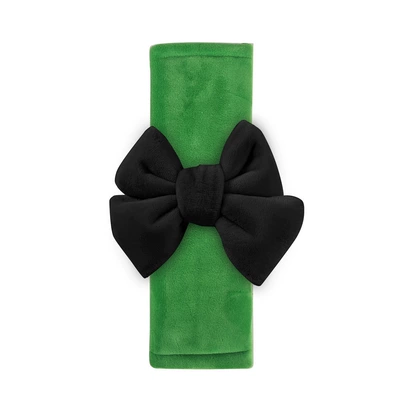 Seat belt shoulder pad Pads, Cute Cartoon Car - green-bow-safety-belt-shoulder-pads