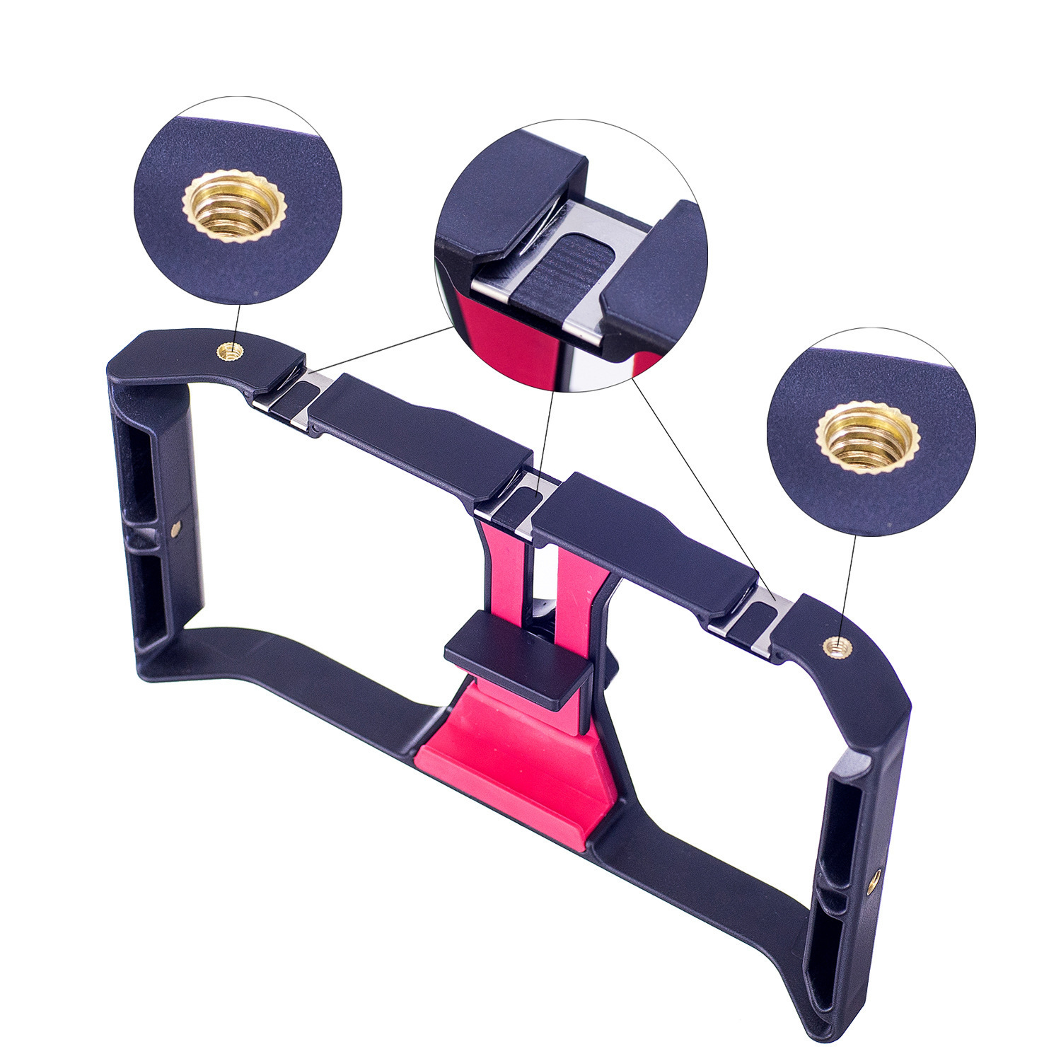 Teléfono móvil estabilizador de jaula de conejo MARCO DE TELÉFONO MÓVIL disparo de mano grabación de video corto anti-vibración soporte de teléfono móvil de mano