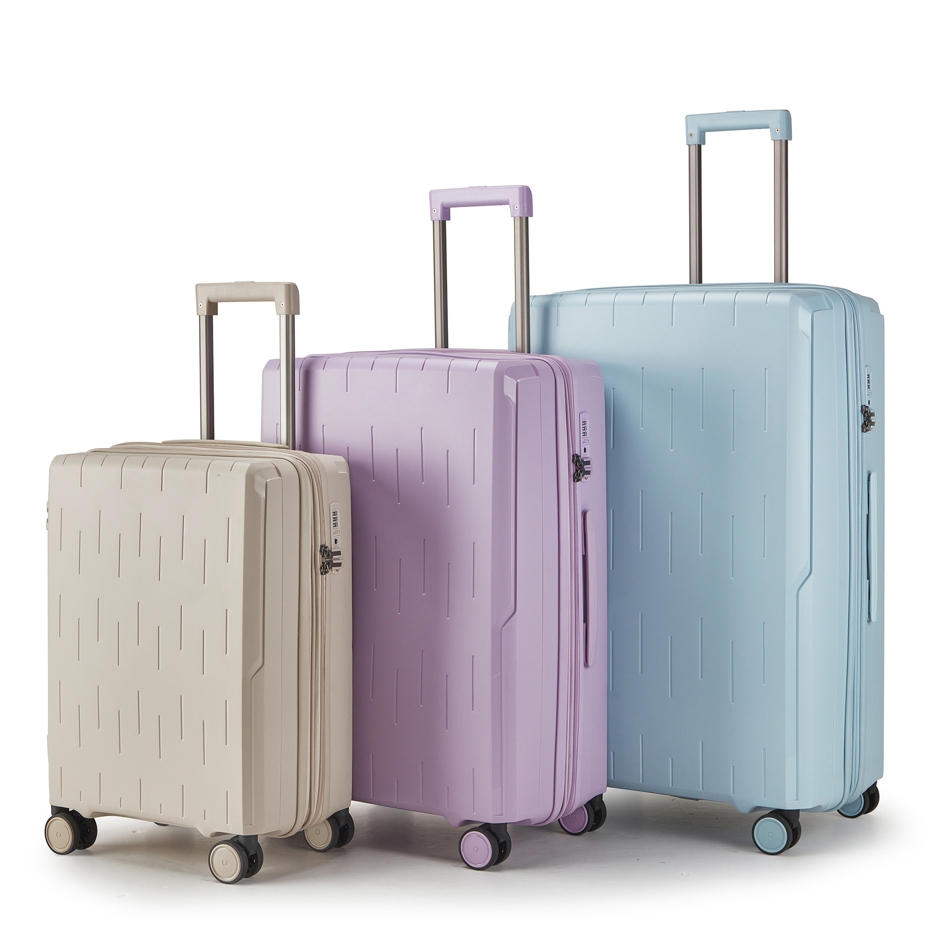 Women's 24-inch trolley suitcase and men's trolley suitcase with extra layer anti-theft upgrade, 24-inch silent wheels, thickened and durable.