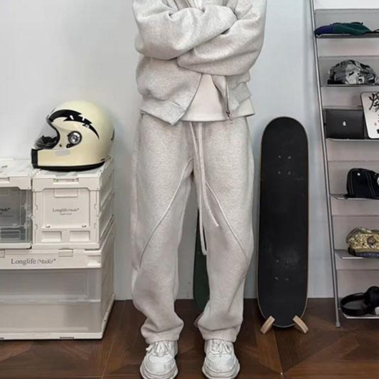 Pantalones blancos grises