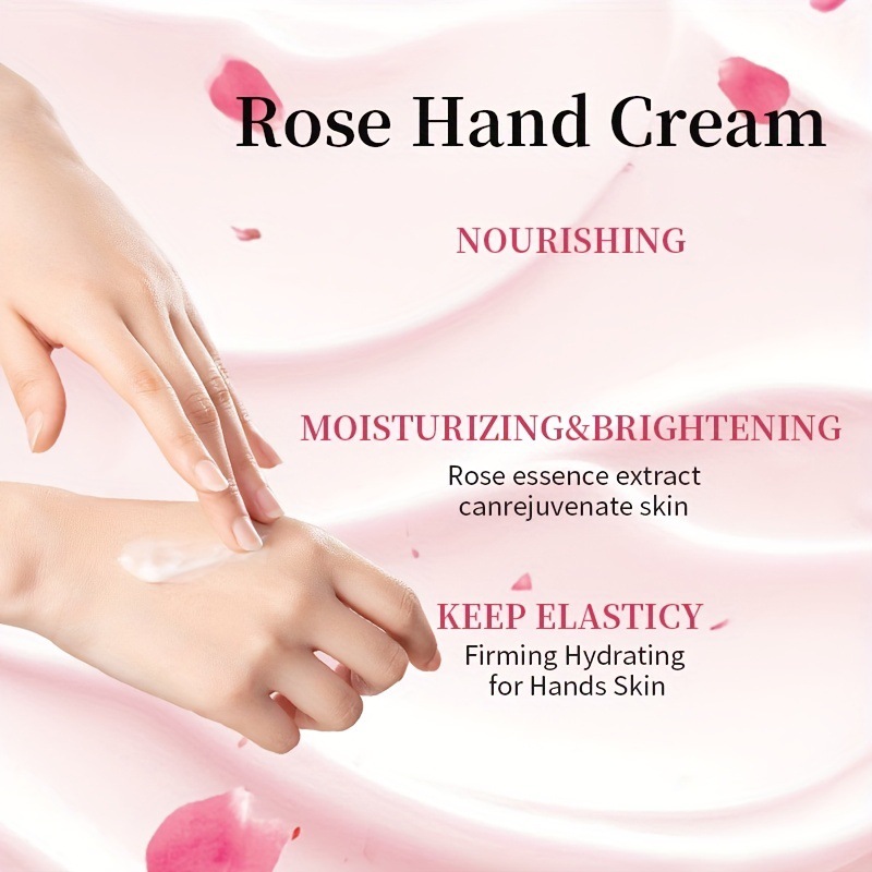 USHAS Comercio exterior europeo y americano Crema de manos de rosas transfronteriza Hidratante Hidratante Hidratante, Anti-seco y agrietado Hidratante HA194