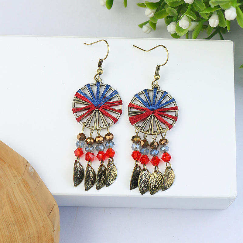 1 Pair Retro Geometric Alloy Plating Women's Earrings display picture 3
