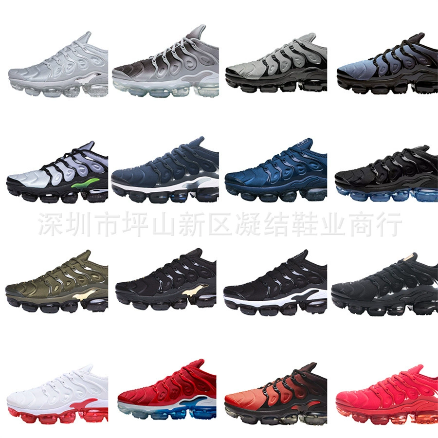 Модель трансграничной электронной коммерции MAX серии TNplus, обувь на воздушной подушке, тройные черные кроссовки с низким верхом для мужчин и женщин