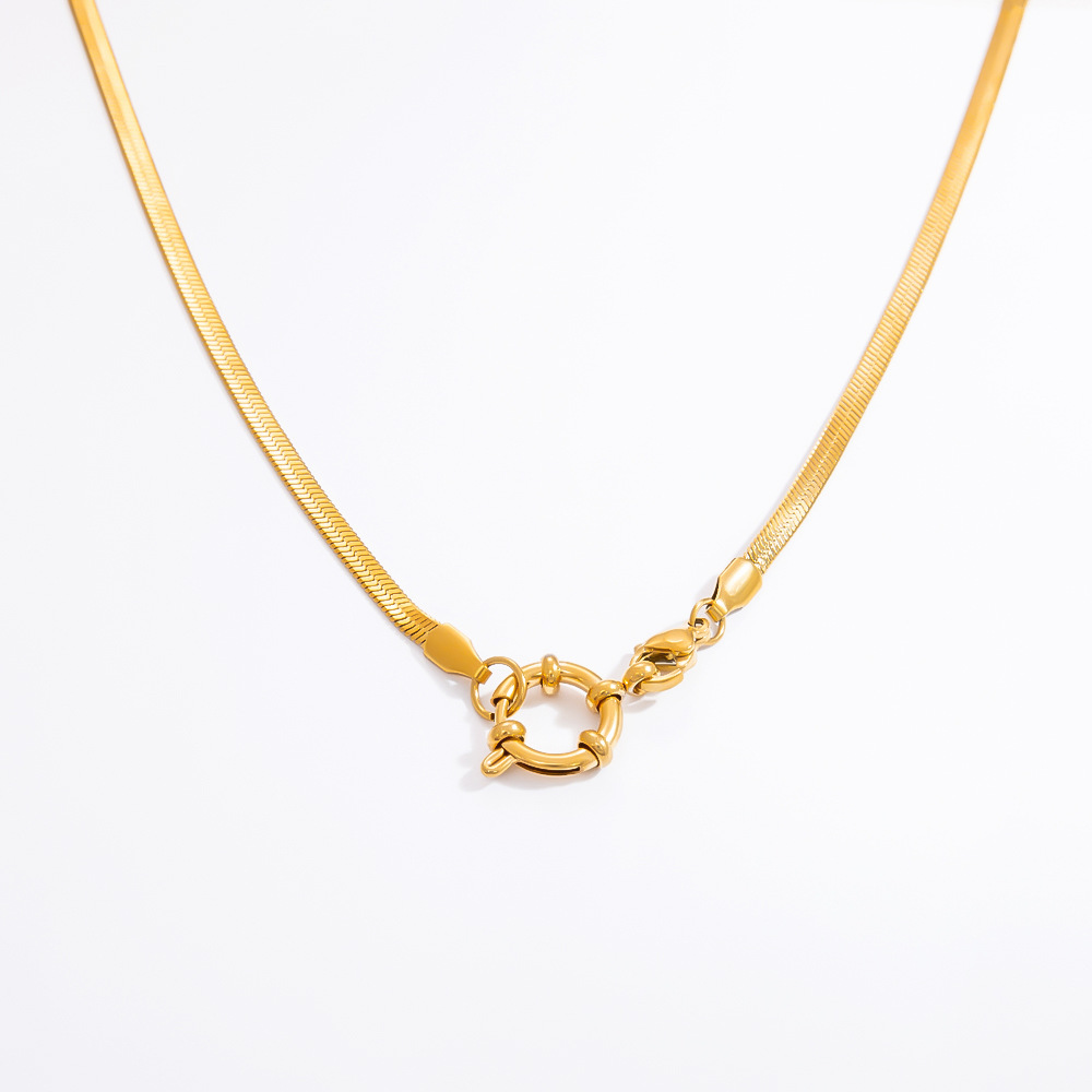 8g Weight PVD Coated Gold Plating Process Chain Jewelry Making Type 40-45cm Jewelry Making Size Lobster Trigger Clasp Closure Clasp Closure Type 18K Gold Plated Plating Material Paperclip Chain, cable chain, snake chain Chain Type 1 Piece Quantity 304 Stainless Steel Material Geometric Pattern Polished Finish Simple Style Style 1 Piece 304 Stainless Steel 18K Gold Plated PVD Coated Paperclip Chain Cable Chain Snake Chain Polished 40-45cm DIY Jewelry Accessories Chain Simple Style Geometric 7