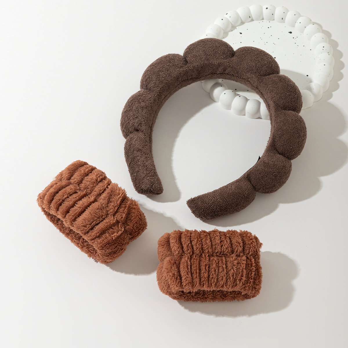 Diadema de nube superior de cráneo alto transfronterizo europeo y americano conjunto de horquillas para el cabello esponja para el lavado de cara femenino diadema desmaquillante desmaquillante accesorios para el cabello al por mayor