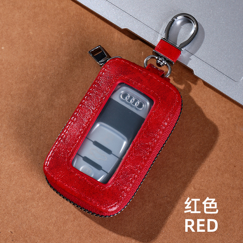 Nueva caja de la llave del coche de la ventana del espejo llavero de negocios de alto aspecto de las mujeres pequeño caso de llave del coche universal portátil de los hombres