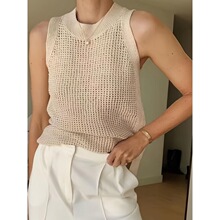 P 39119 Sleeves Hollow Out Top �����οձ��� �羳ŷ��