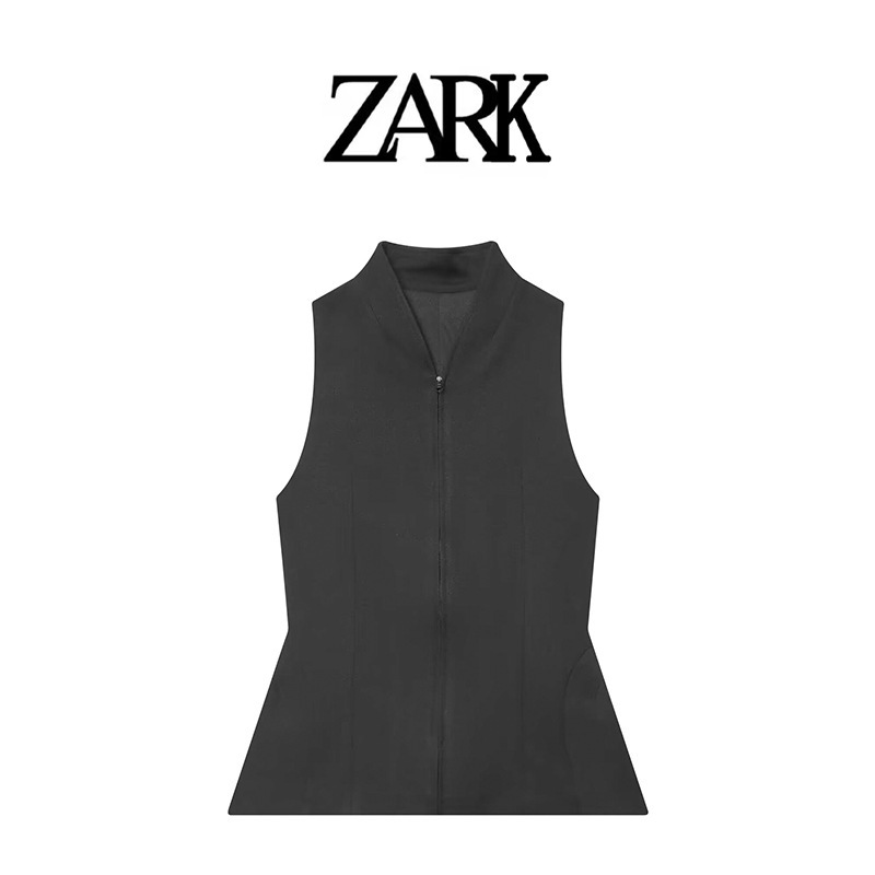 Zark European and American New Fashion Slim Fit Puffy Hem Vest Cross-Border Foreign Trade Women's Clothing Wholesale 1300754800 Zark European and American New Fashion Slim Fit Puffy Hem Vest Cross-Border Foreign Trade Women's Clothing Wholesale 1300754800