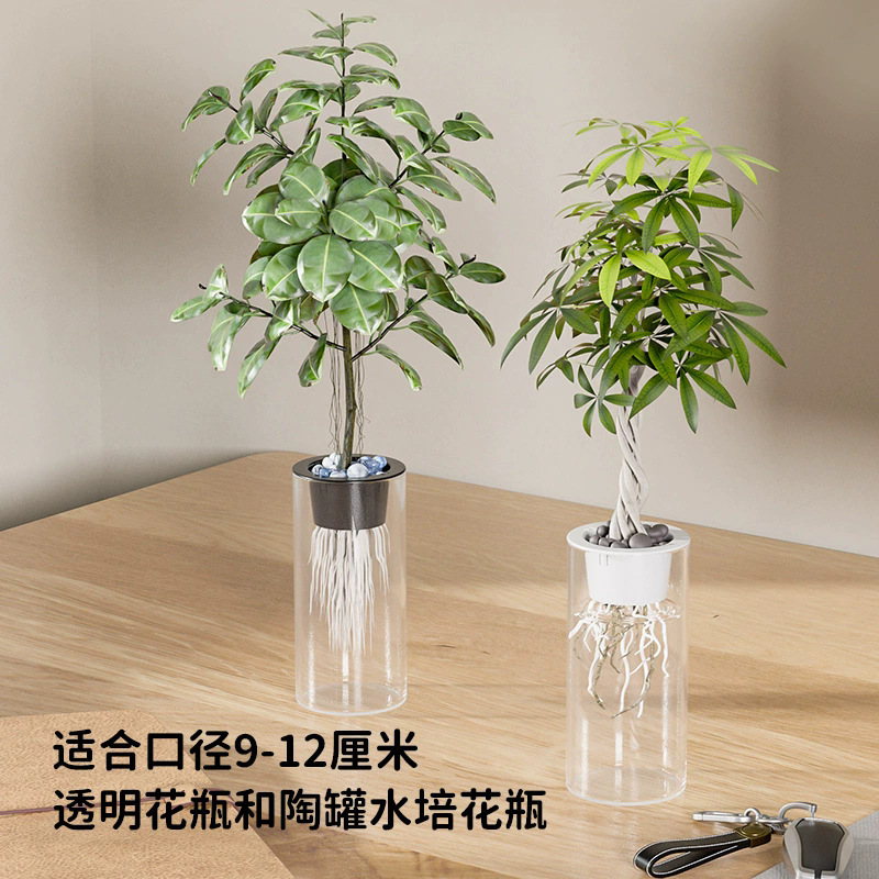 家庭用プロフェッショナル水耕植栽バスケット肥厚プラスチック根固定剤自己吸水性植木鉢水耕アクリル水植木鉢|undefined