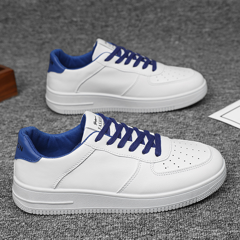 夏季男鞋2024新款国潮小白鞋厚底低帮学生鞋休闲运动鞋透气板鞋子