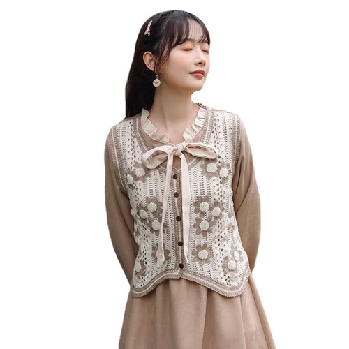 Vintage Plaid Knit Vest for Women | Autumn Outerwear | Ins-style Sleeveless Waistcoat | Thin, Short-Style Tank Top