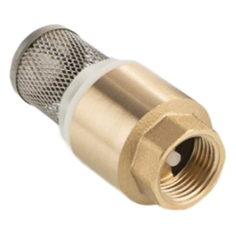 Нижний клапан с сеткой 4 минуты 6 минут 1 анти-обратный латунный клапан прямой фильтр медного сердечника Вертикальный обратный клапан