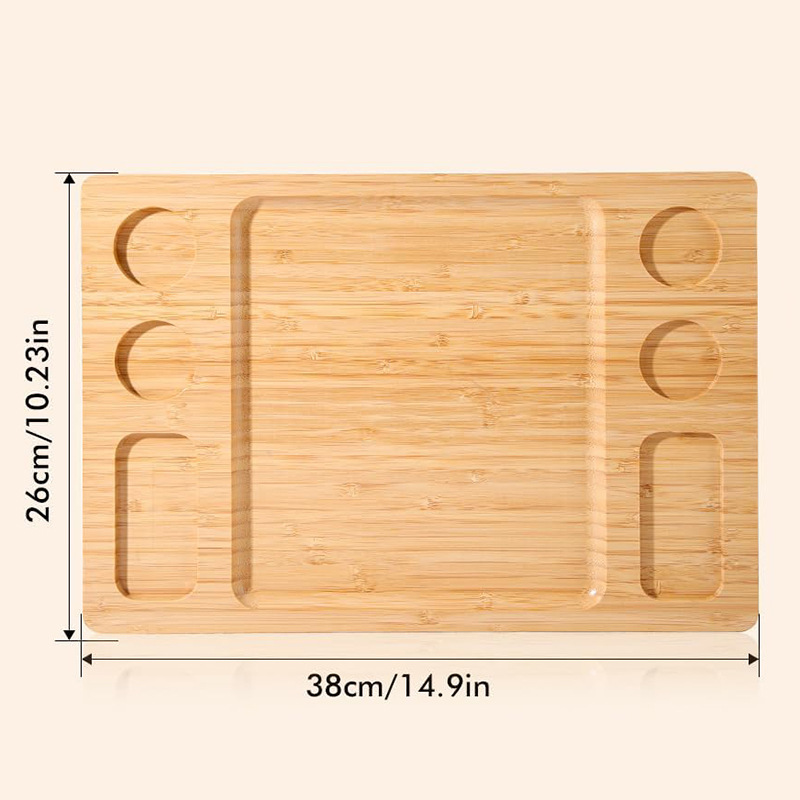Tabla de cortar de bambú multifuncional tabla de cortar verduras casera snack snack bandeja de fiesta bandeja creativa