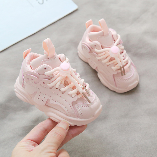 Generation spring and autumn baby toddler shoes 0-3 years old children's sports shoes non-slip men's and women's children's shoes dad's shoes