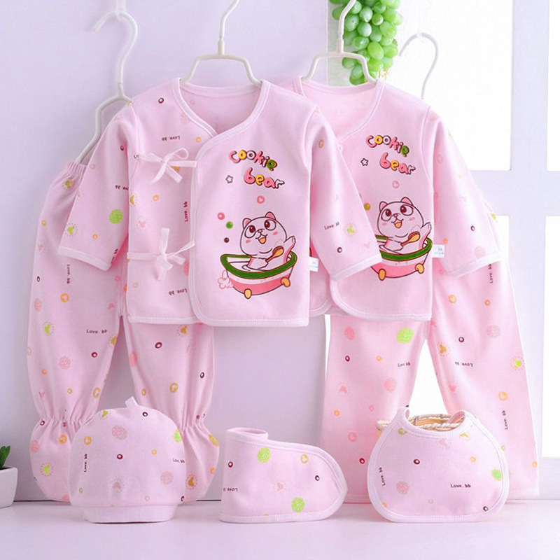 Ropa de bebé recién nacido Ropa de algodón puro ropa de bebé recién nacido monje 7 traje de siete piezas primavera y otoño verano Four Seasons Delgado