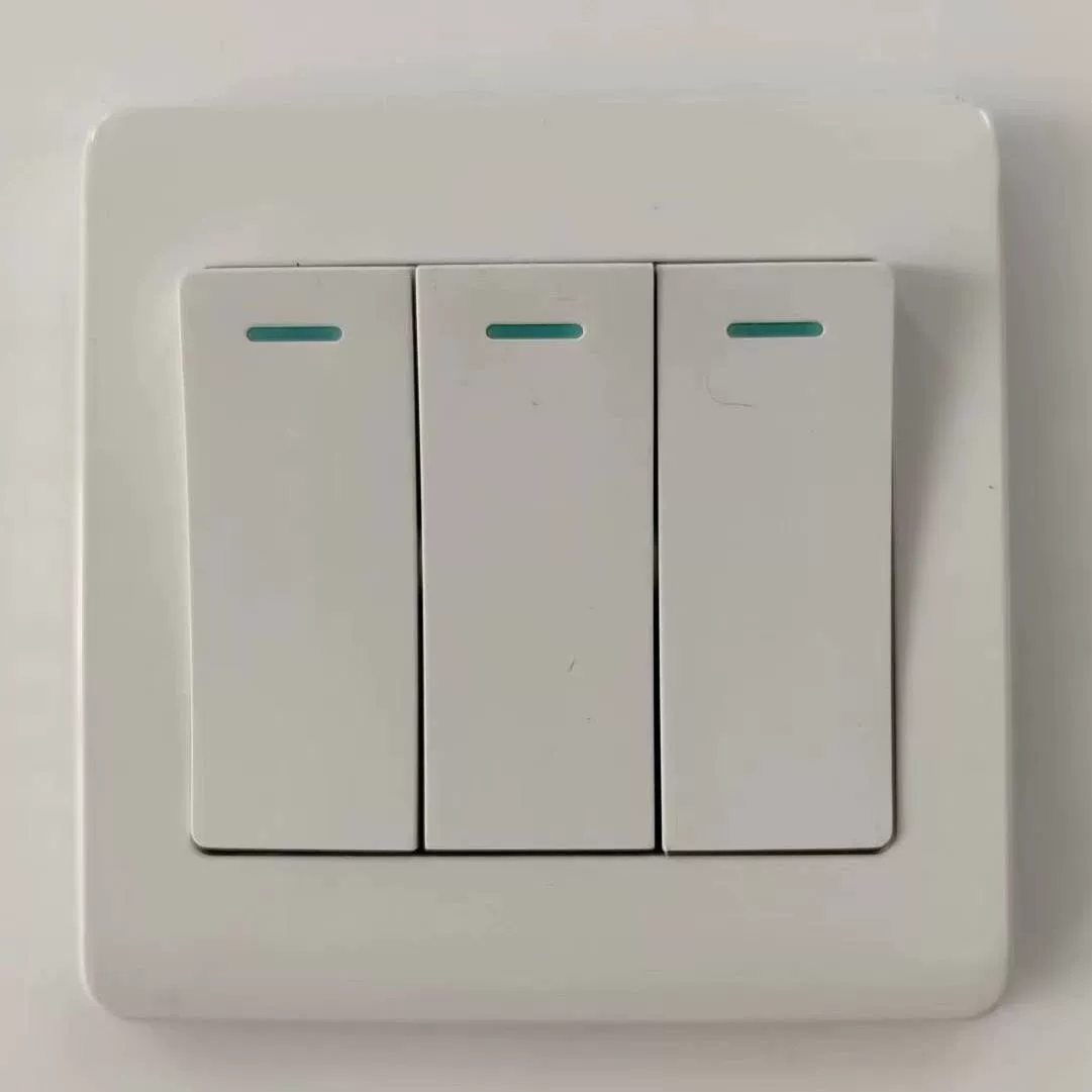 Luoge Wall Ultra-Thin Switch Panel - Lightweight, Multi-Config Electrical Socket Box with Light