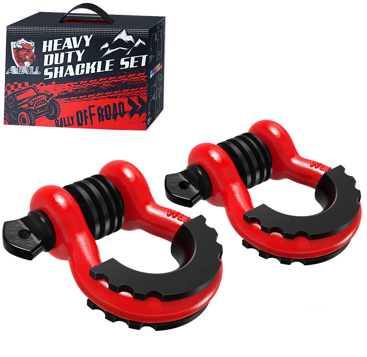 레드 바디 블랙 핀의 쌍