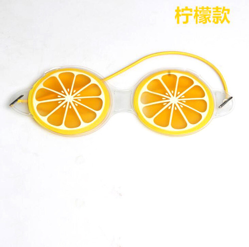 Summer gel fruit ice pack eye mask fresh student eye protection decompression watermelon lemon sleep ice eye mask