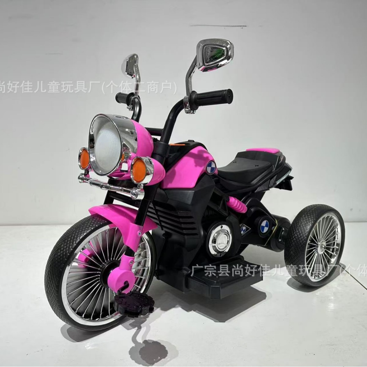 Tricicletas eléctricas retro Harley para niños, niños de 3 a 6 años de edad, luces y exportaciones de música transfronterizas