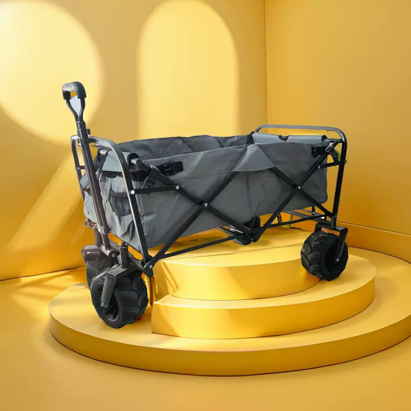 户外工具车野餐露营收劳动车快递可折叠小拉车遛狗四轮拉杆车
