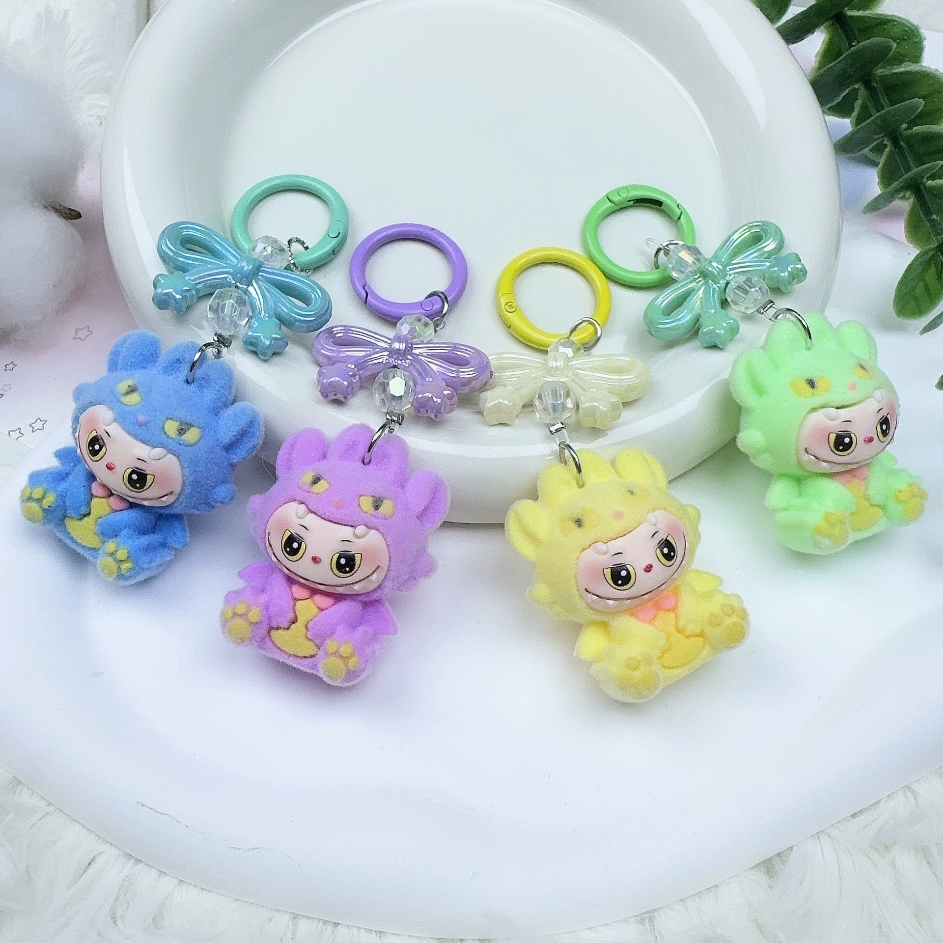 Новый плюшевый брелок-кулон Labubu без зубов, мультяшный милый кулон для сумки Trolls.