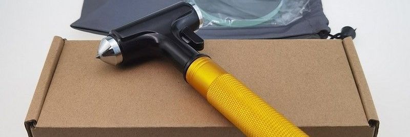 Multifunctional 3-in-1 Car Safety Hammer for Window Glass, Car-mounted Hammer for Breaking Windows and Escape, Other Tungsten Steel
